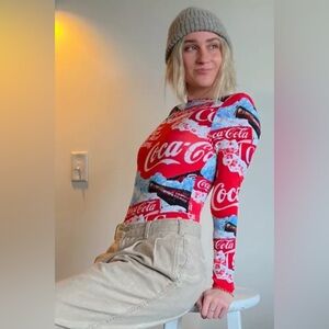 PARADE COCA COLA LONG SLEEVE ROMPER ONESIE